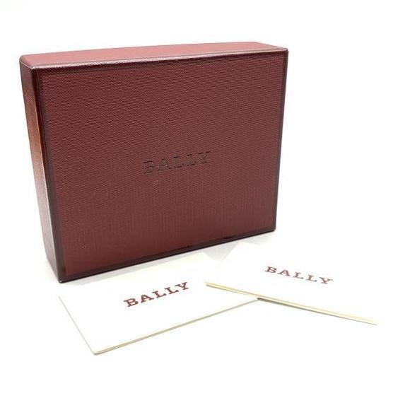 Bally Round Coin Case Leather Bifold Compact Wallet Black - Picture 9 of 9